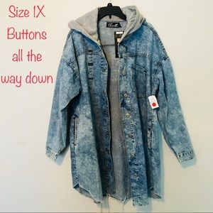 Hooded Jean Jacket🌻